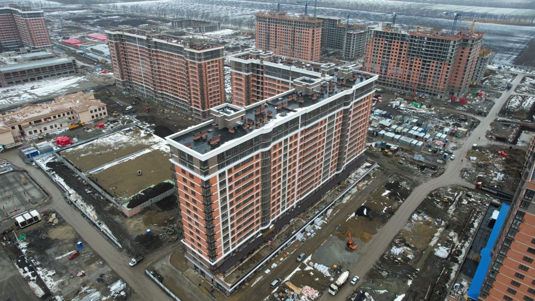 Ход строительства ЖК «Самолёт» за Февраль 2023 г., фото №1