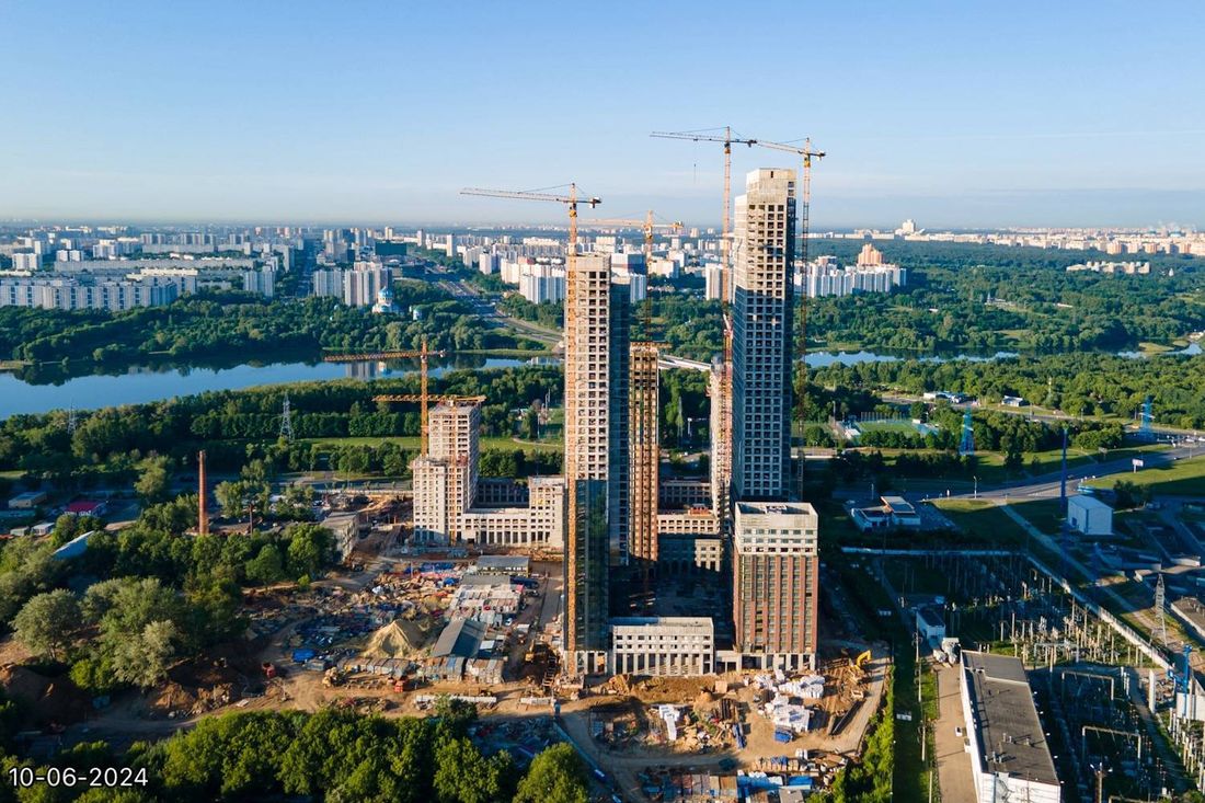 Ход строительства ЖК «Вейв» за Июнь 2024 г., фото №1