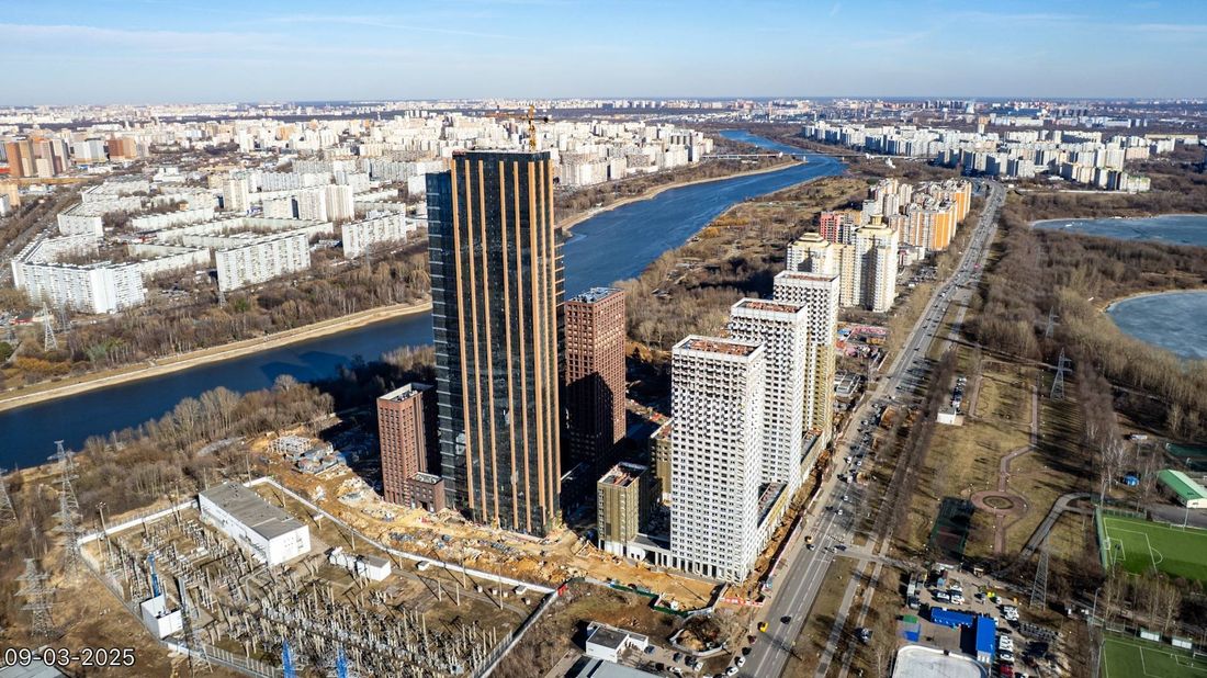 Ход строительства ЖК «Вейв» за Март 2025 г., фото №1