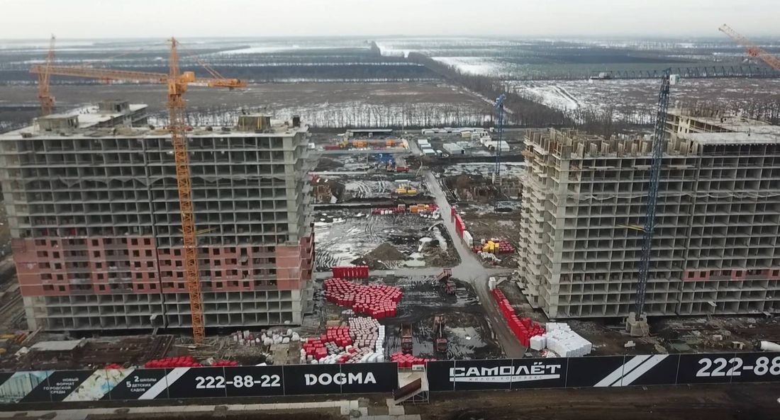 Ход строительства ЖК «Самолёт» за Январь 2021 г., фото №1