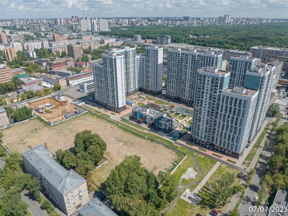 Ход строительства ЖК «Семеновский парк 2» за Июль 2023 г., фото №1