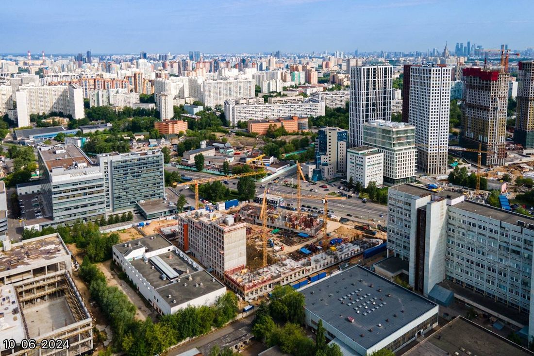 Ход строительства ЖК «Обручева 30» за Июнь 2024 г., фото №1
