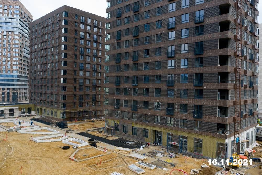Ход строительства ЖК «Холланд парк» за Ноябрь 2021 г., фото №1