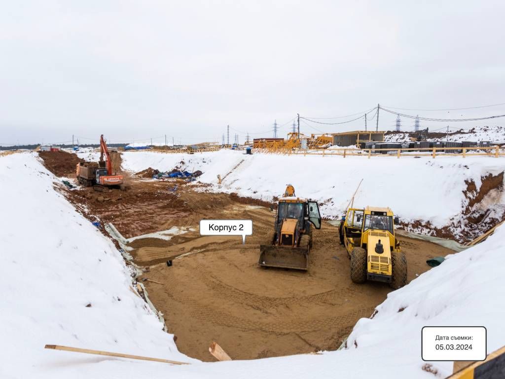 Ход строительства ЖК «Подольские Кварталы» за Март 2024 г., фото №1