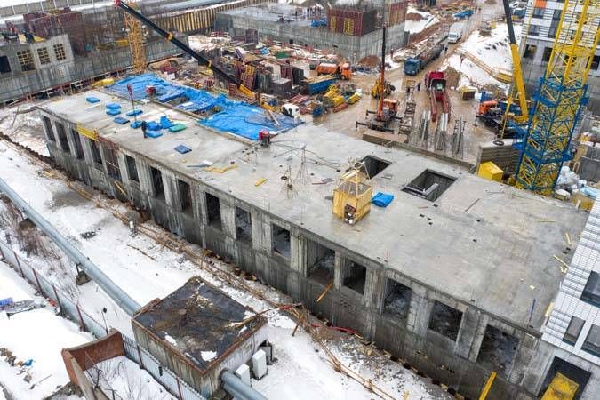 Ход строительства ЖК «Амурский парк» за Март 2021 г., фото №1