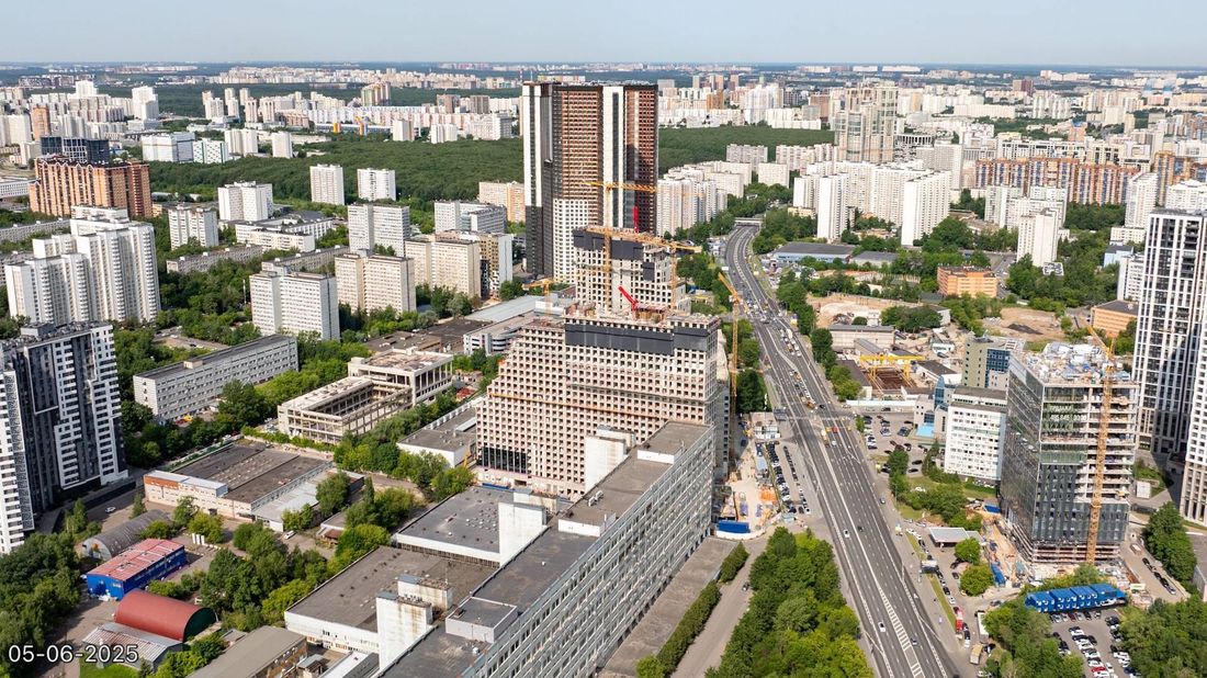 Ход строительства ЖК «Обручева 30» за Июнь 2025 г., фото №1