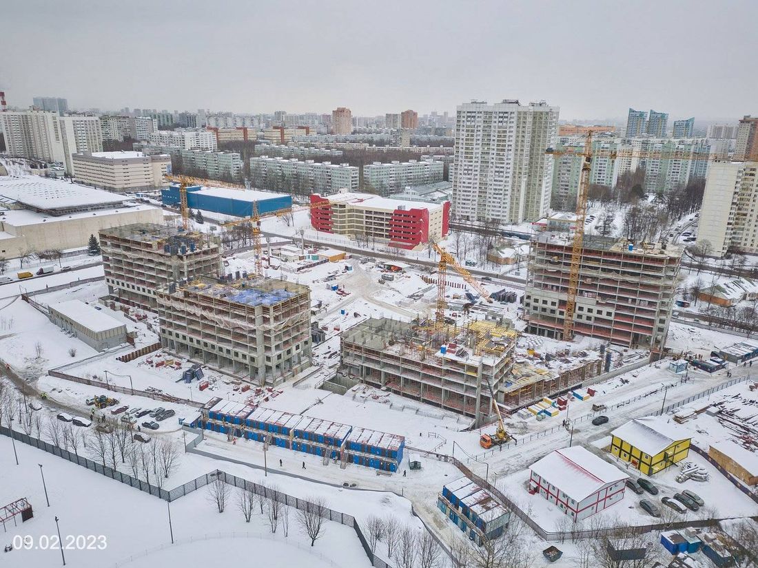 Ход строительства ЖК «Парксайд» за Февраль 2023 г., фото №1