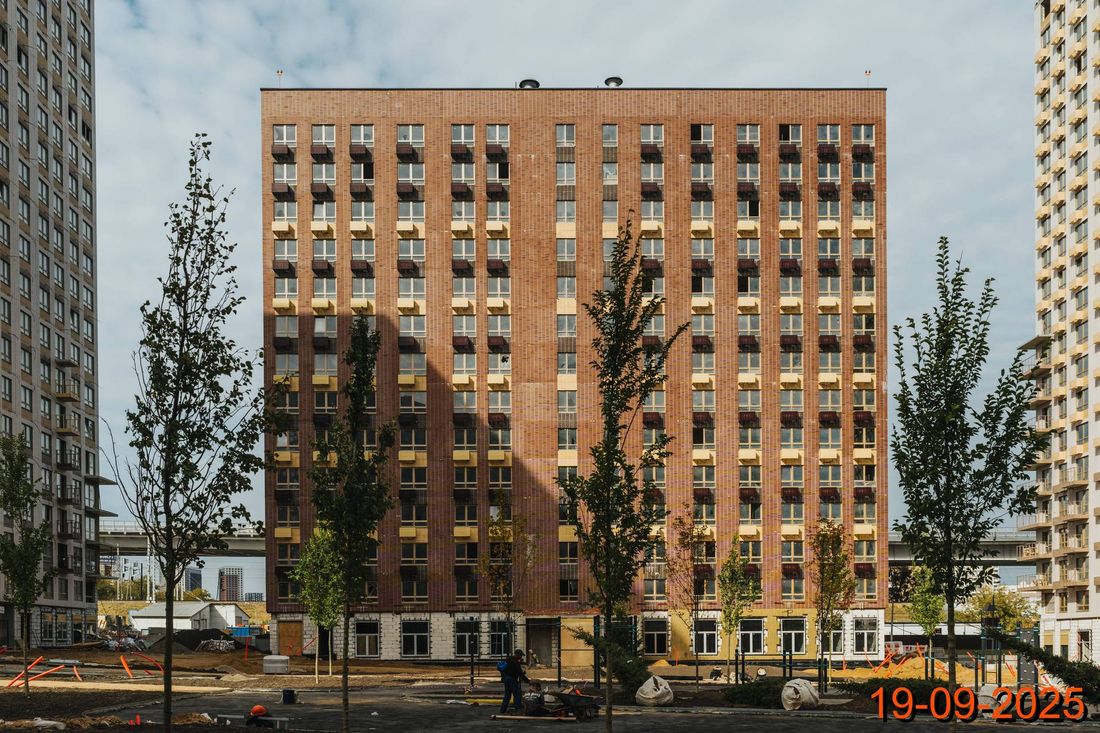 Ход строительства ЖК «Большая Академическая 85» за Сентябрь 2025 г., фото №1