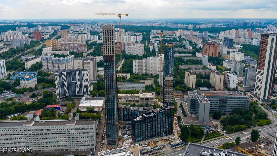 Ход строительства ЖК «Обручева 30» за Июль 2026 г., фото №1