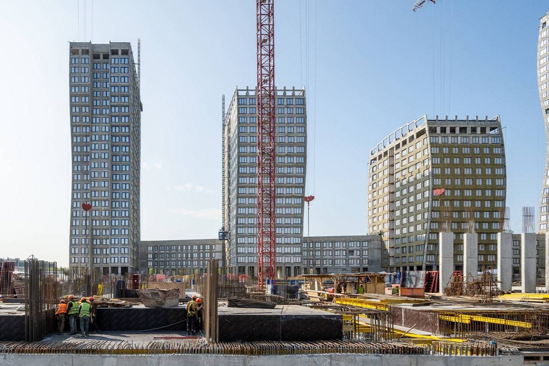 Ход строительства ЖК «Левел Южнопортовая» за Август 2024 г., фото №1