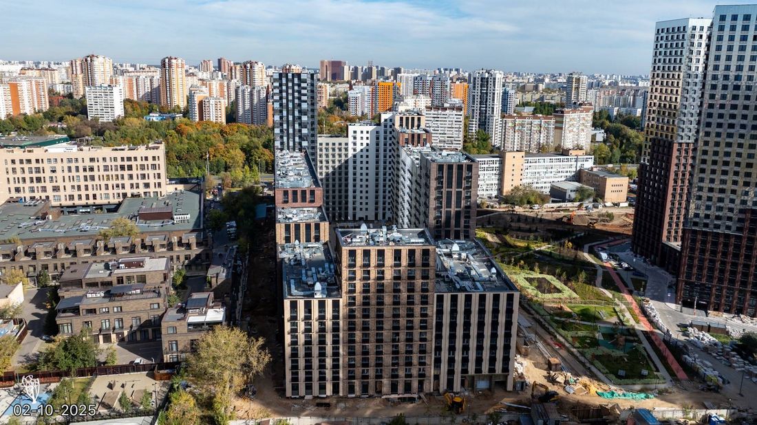 Ход строительства ЖК «Дмитровское небо» за Октябрь 2025 г., фото №1