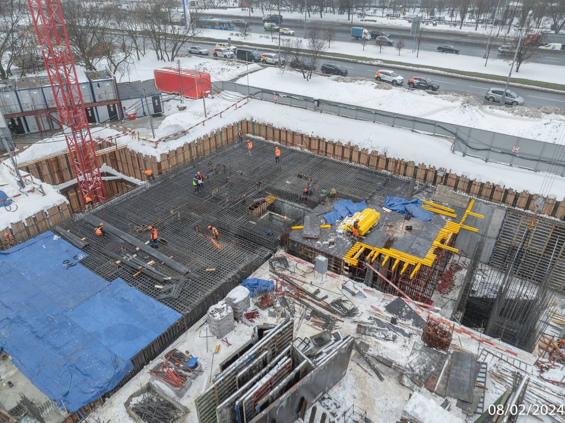 Ход строительства ЖК «Варшавские ворота» за Февраль 2024 г., фото №1