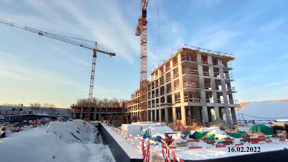 Ход строительства ЖК «Михалковский» за Февраль 2022 г., фото №1