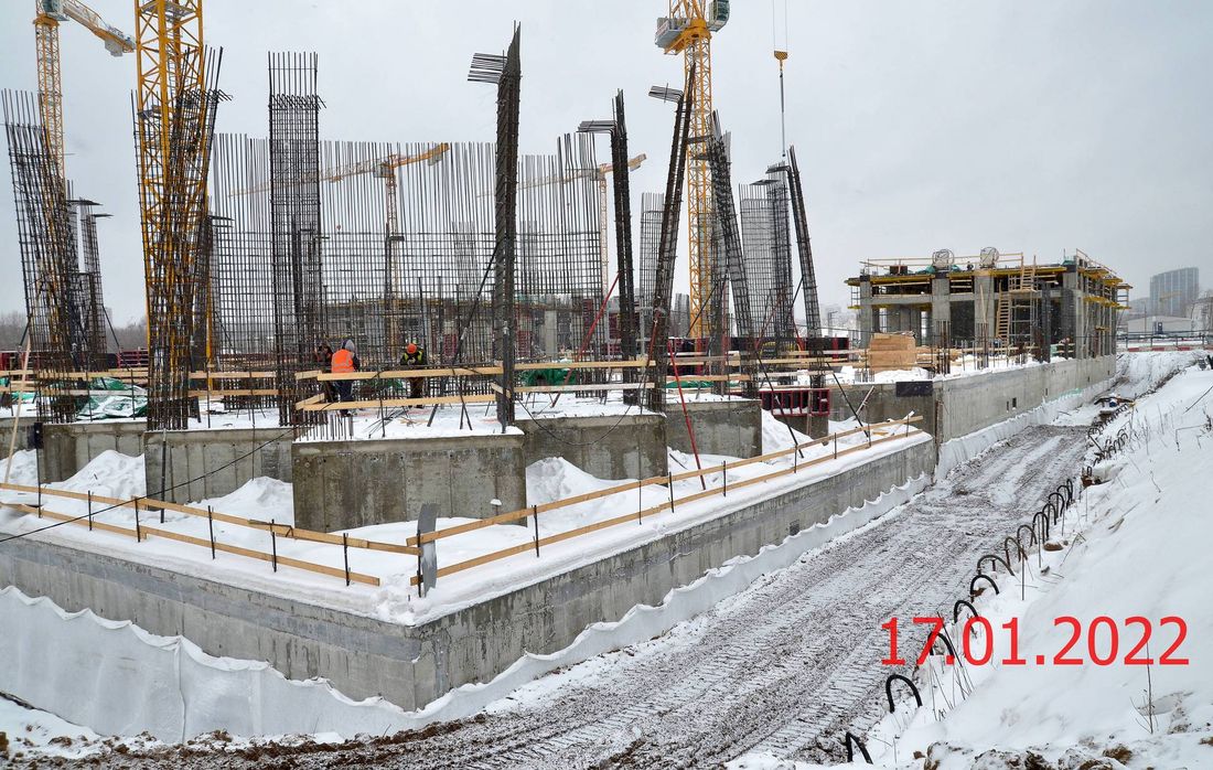 Ход строительства ЖК «Квартал Шагал» за Январь 2022 г., фото №1