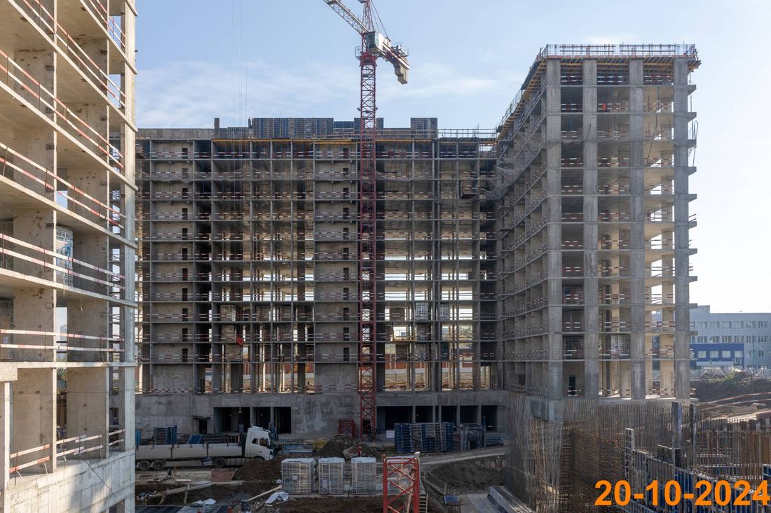 Ход строительства ЖК «Москворечье» за Октябрь 2024 г., фото №1
