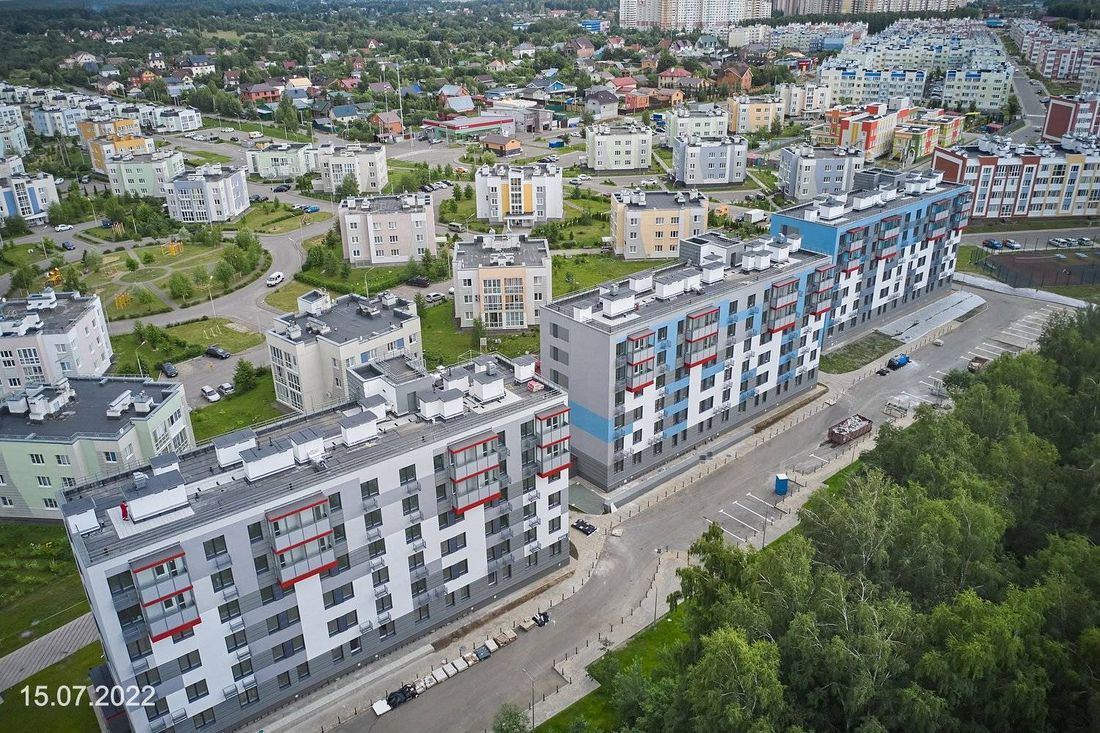 Ход строительства ЖК «Дмитровское небо» за Июль 2022 г., фото №1