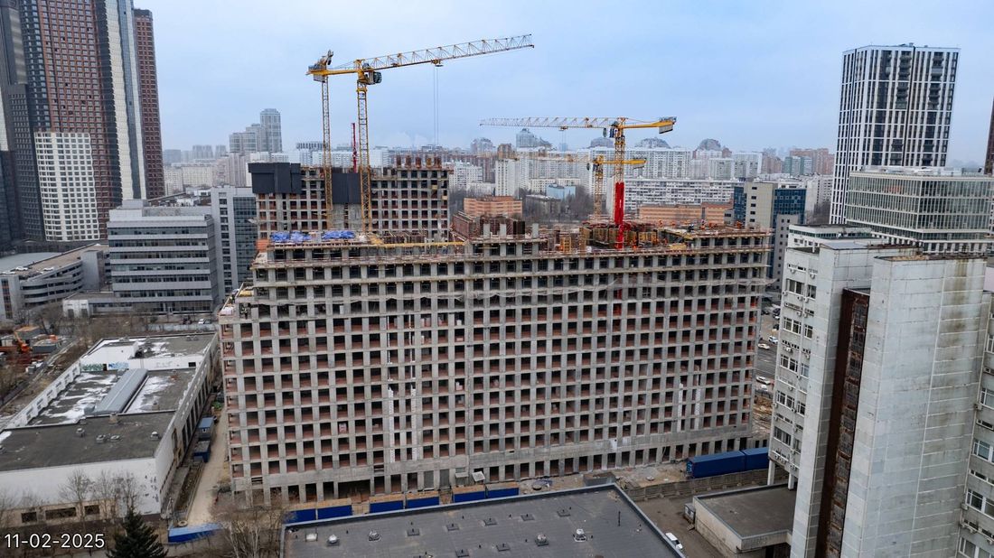 Ход строительства ЖК «Обручева 30» за Февраль 2025 г., фото №1