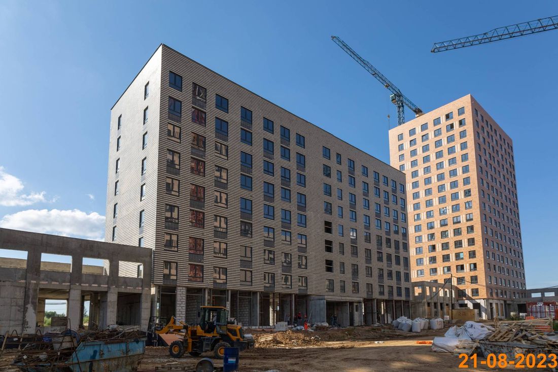 Ход строительства ЖК «Никольские луга» за Август 2023 г., фото №1