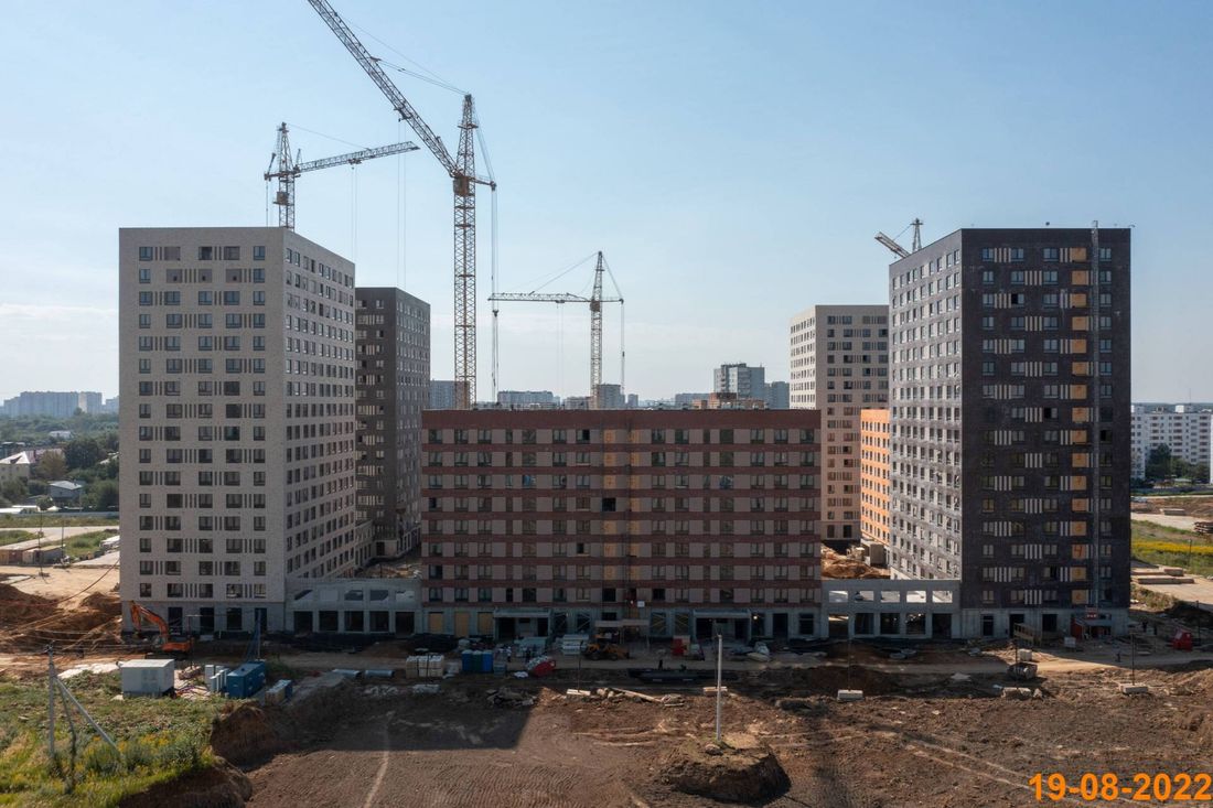 Ход строительства ЖК «Никольские луга» за Август 2022 г., фото №1