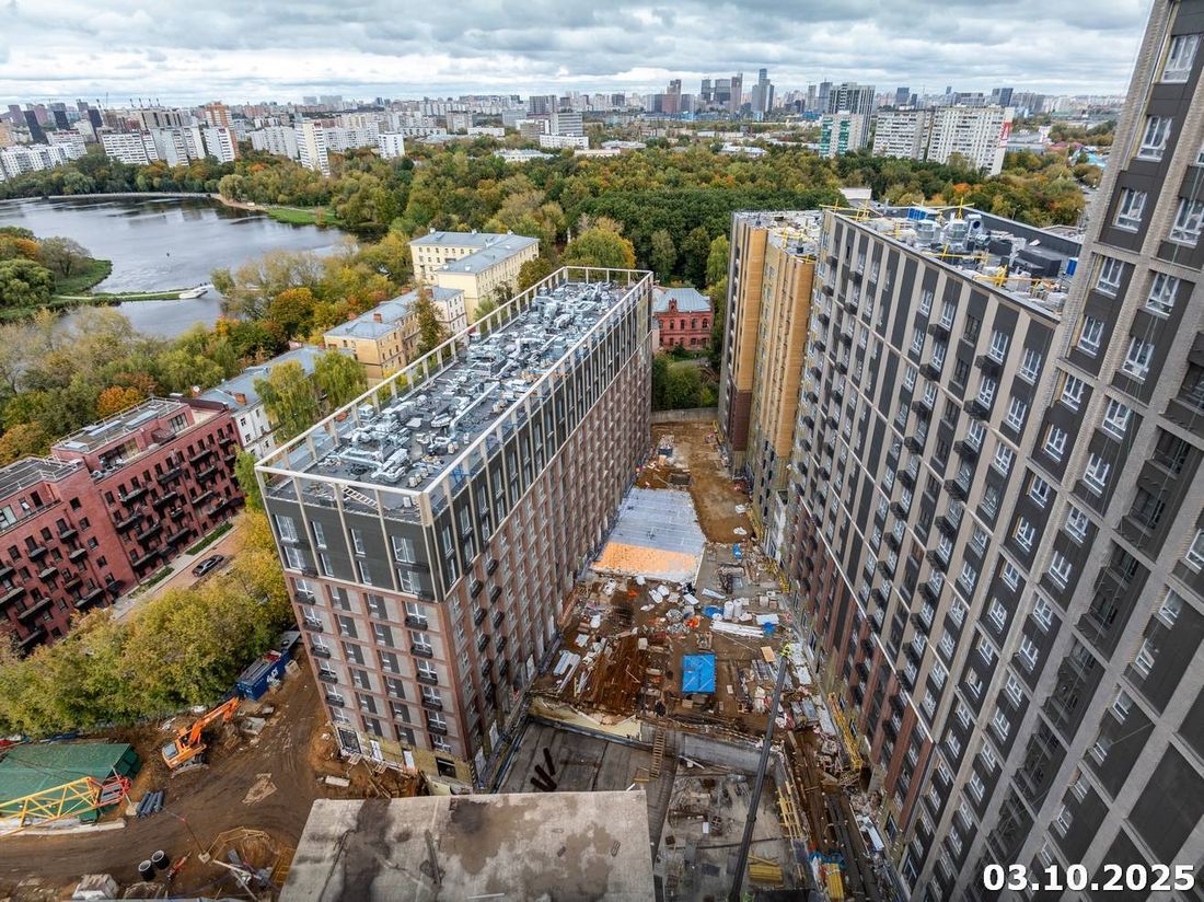 Ход строительства ЖК «Михалковский» за Октябрь 2025 г., фото №1