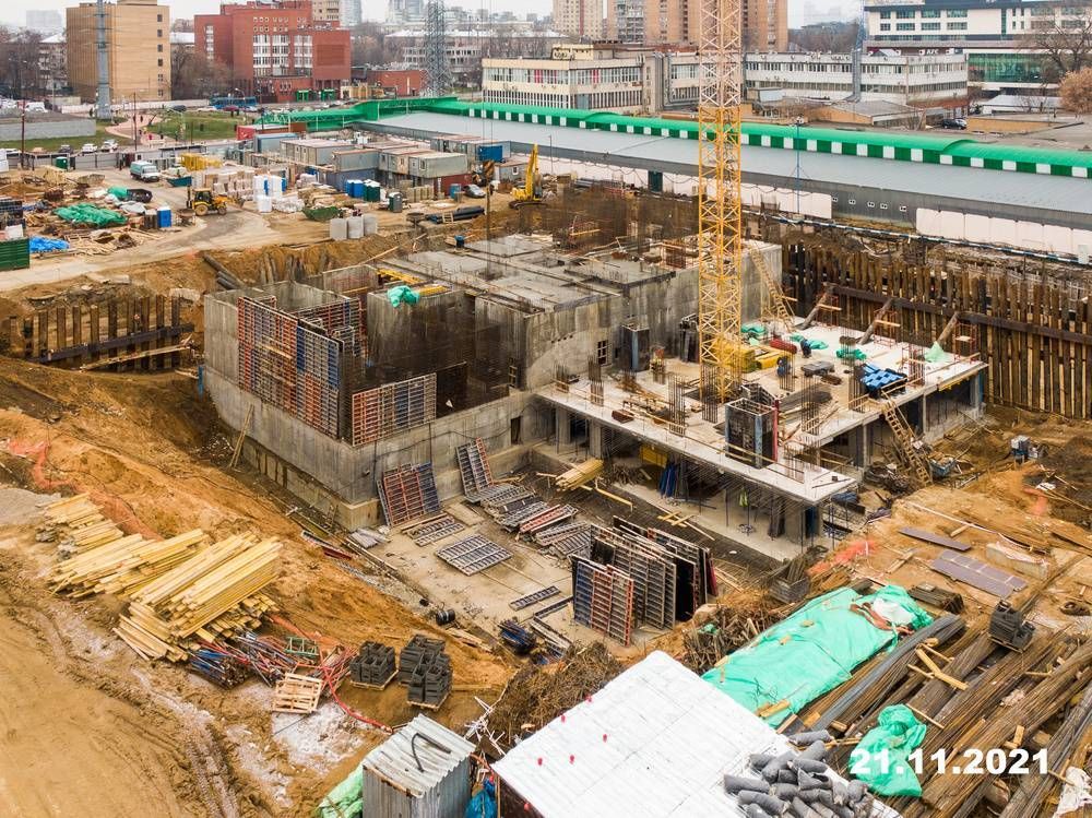 Ход строительства ЖК «Кронштадтский 9» за Ноябрь 2021 г., фото №1