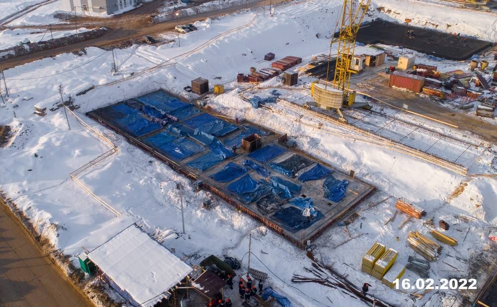 Ход строительства ЖК «Зелёный парк» за Февраль 2022 г., фото №1