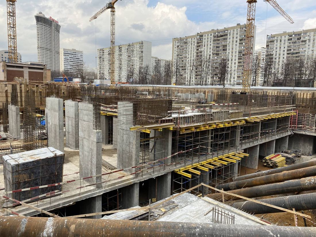 Ход строительства ЖК «Наметкин Тауэр» за Апрель 2023 г., фото №1