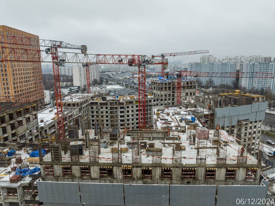 Ход строительства ЖК «Варшавские ворота» за Декабрь 2024 г., фото №1