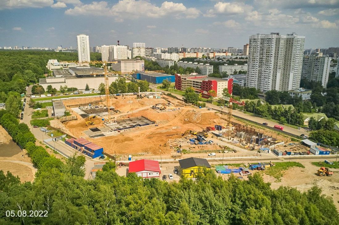 Ход строительства ЖК «Парксайд» за Август 2022 г., фото №1