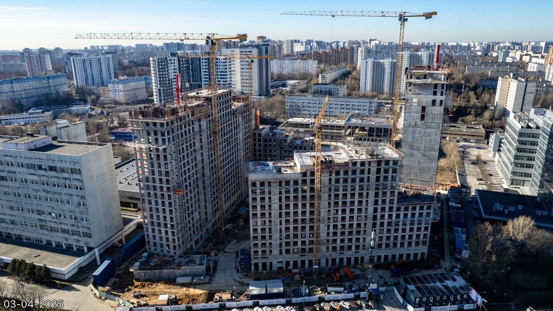 Ход строительства ЖК «Обручева 30» за Апрель 2025 г., фото №1