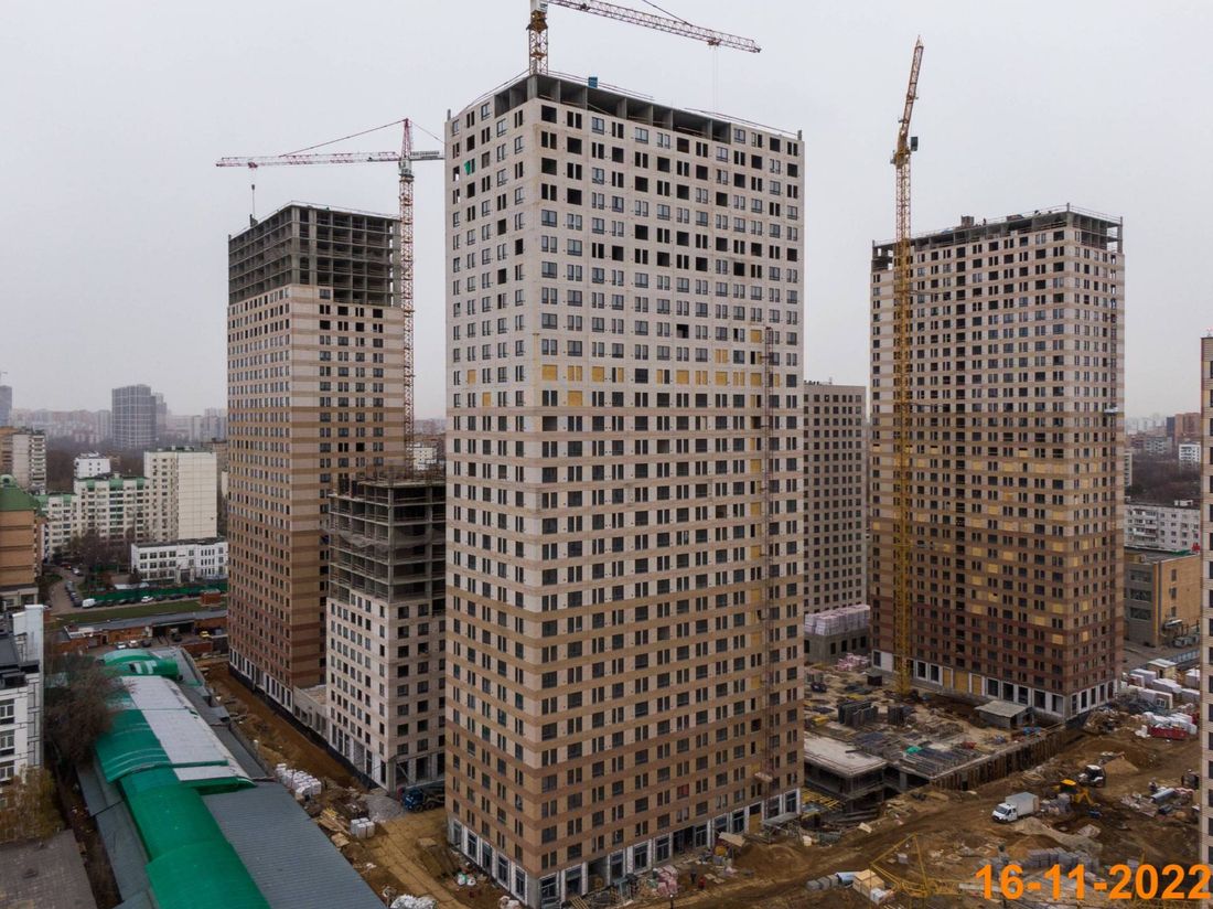 Ход строительства ЖК «Кронштадтский 9» за Ноябрь 2022 г., фото №1