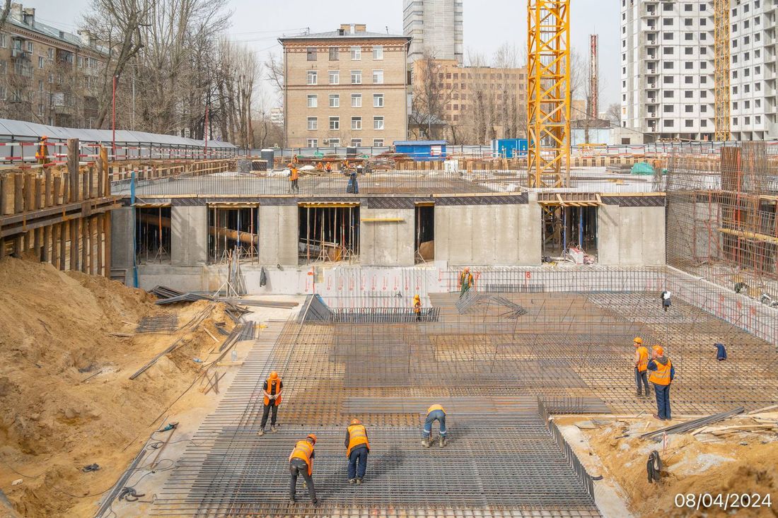 Ход строительства ЖК «Семеновский парк 2» за Апрель 2024 г., фото №1