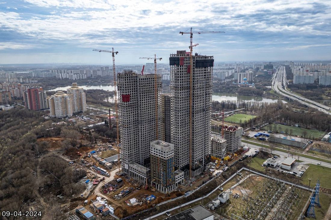 Ход строительства ЖК «Вейв» за Апрель 2024 г., фото №1