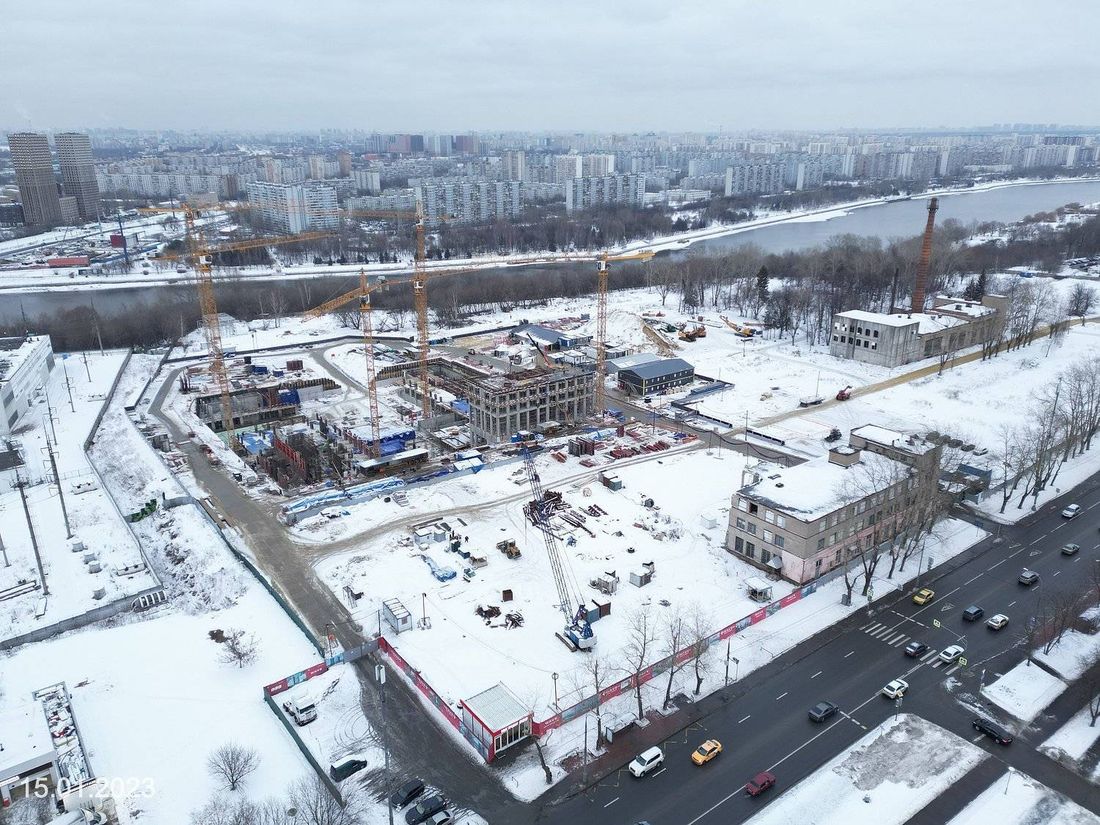 Ход строительства ЖК «Вейв» за Январь 2023 г., фото №1