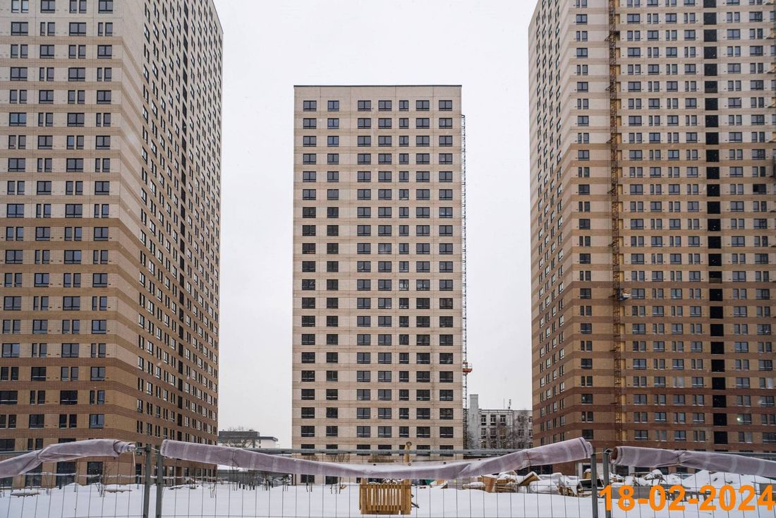 Ход строительства ЖК «Кронштадтский 9» за Февраль 2024 г., фото №1