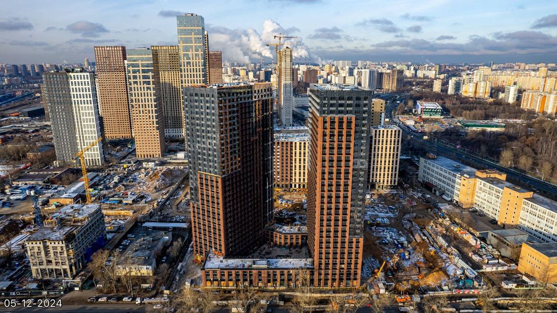 Ход строительства ЖК «Дмитровское небо» за Декабрь 2024 г., фото №1