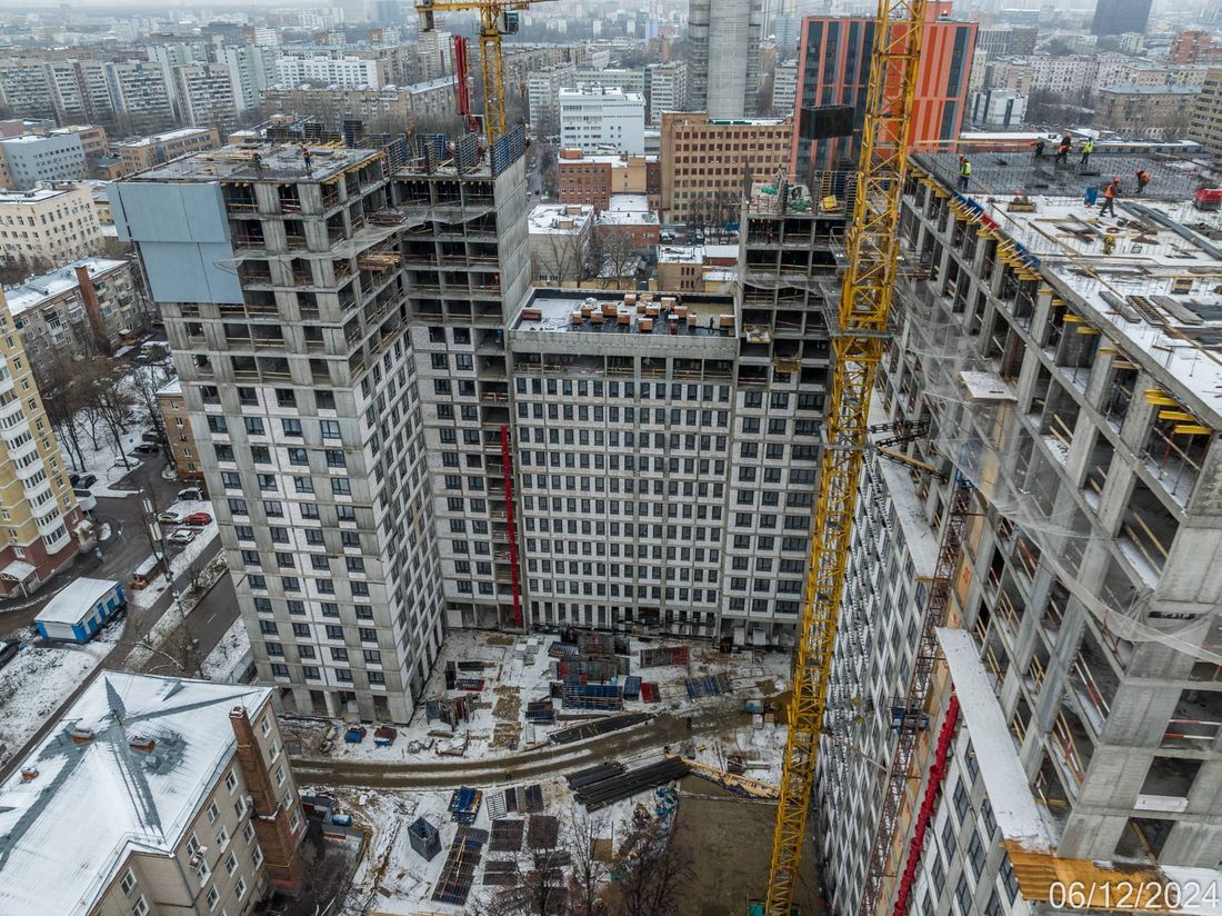 Ход строительства ЖК «Семеновский парк 2» за Декабрь 2024 г., фото №1