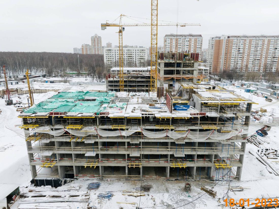 Ход строительства ЖК «Полар» за Январь 2023 г., фото №1