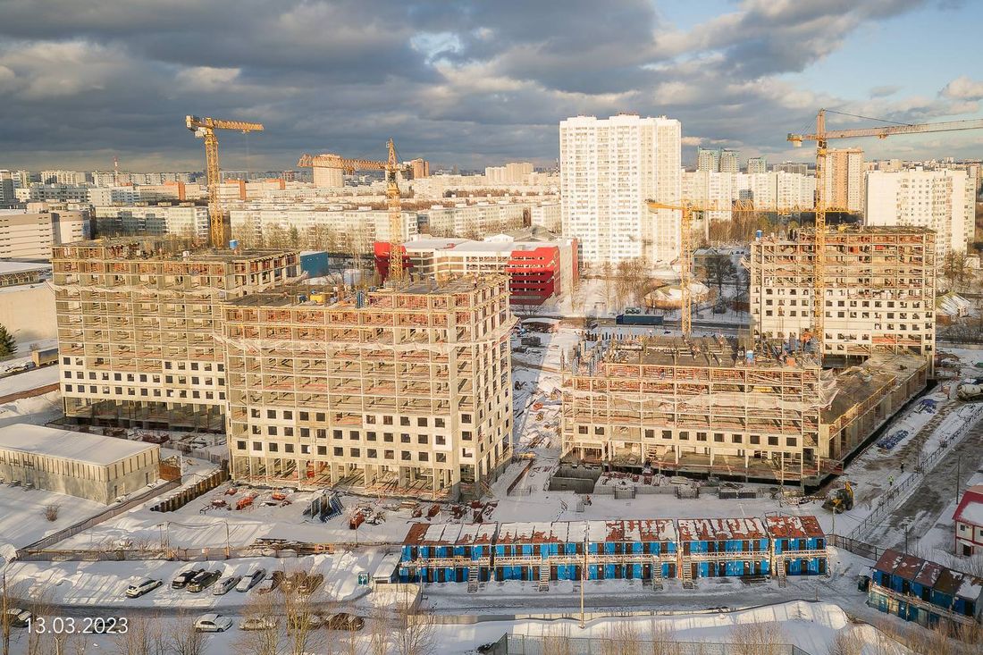 Ход строительства ЖК «Парксайд» за Март 2023 г., фото №1