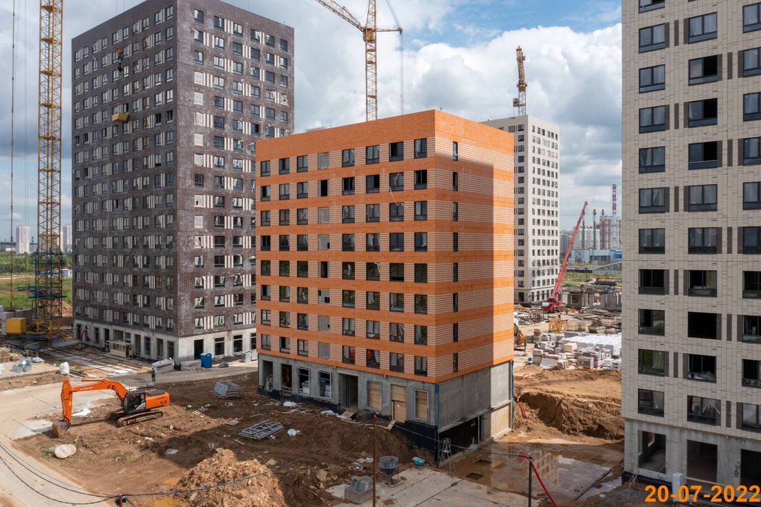 Ход строительства ЖК «Никольские луга» за Июль 2022 г., фото №1