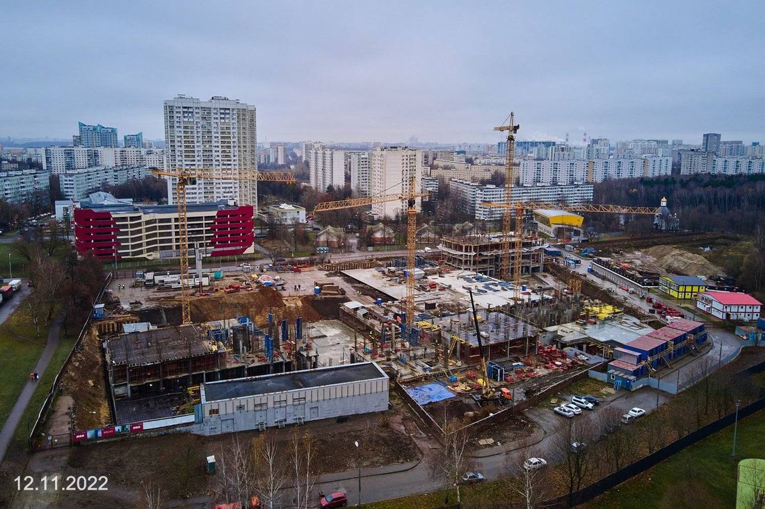 Ход строительства ЖК «Парксайд» за Ноябрь 2022 г., фото №1