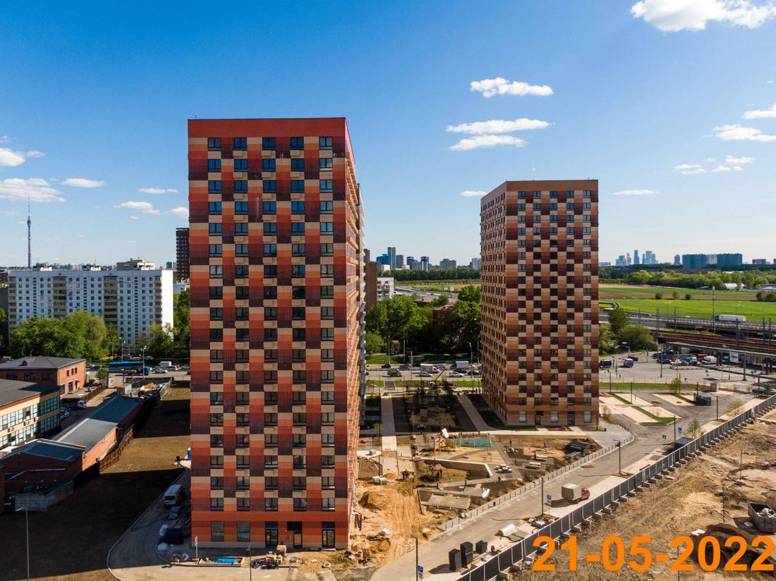 Ход строительства ЖК «Большая Академическая 85» за Май 2022 г., фото №1