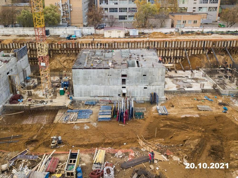 Ход строительства ЖК «Кронштадтский 9» за Октябрь 2021 г., фото №1