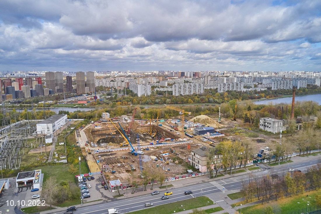 Ход строительства ЖК «Вейв» за Октябрь 2022 г., фото №1