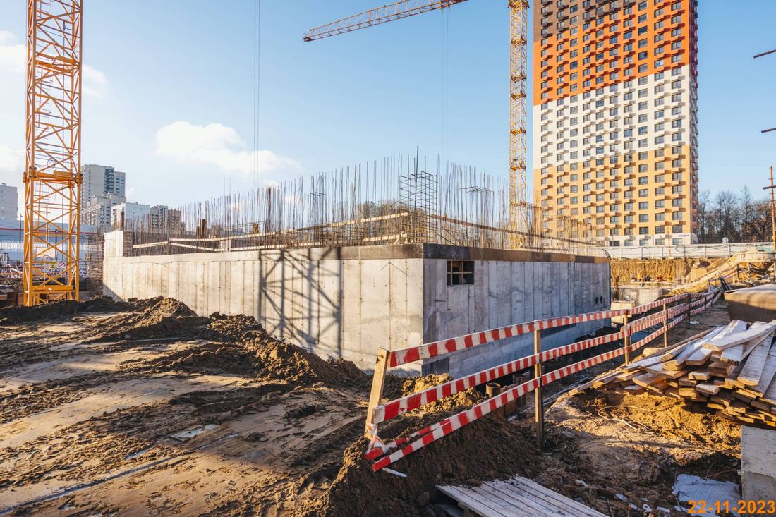 Ход строительства ЖК «Кутузовский квартал» за Ноябрь 2023 г., фото №1