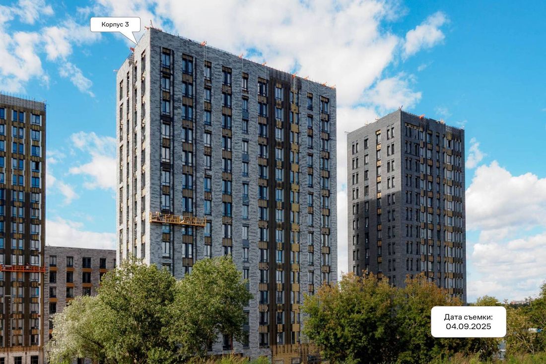 Ход строительства ЖК «Квартал на воде» за Сентябрь 2025 г., фото №1