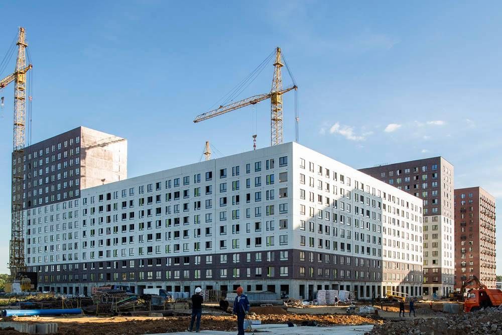 Ход строительства ЖК «Саларьево парк» за Август 2020 г., фото №1