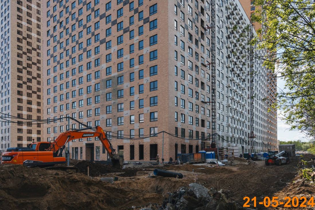 Ход строительства ЖК «Алтуфьевское 53» за Май 2024 г., фото №1