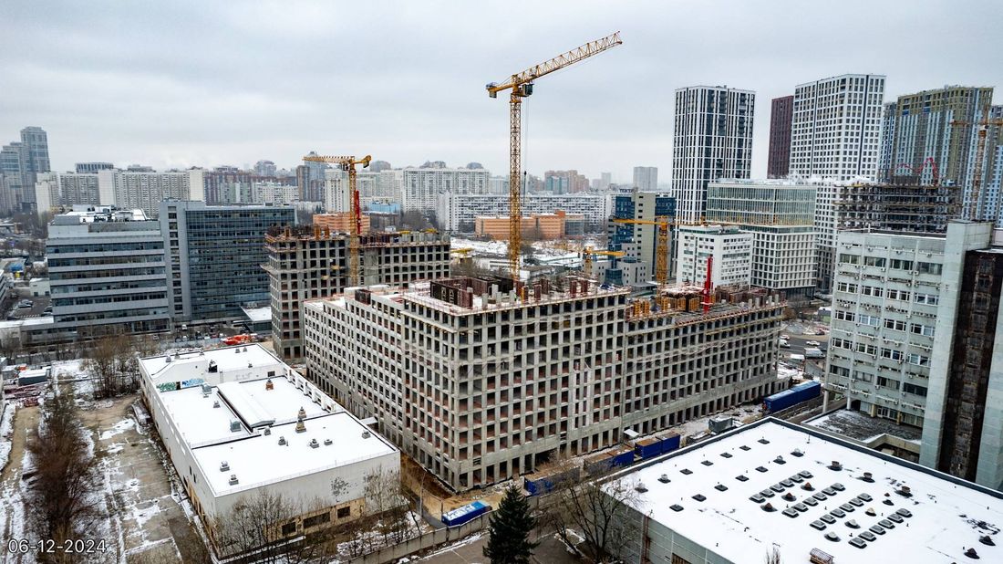 Ход строительства ЖК «Обручева 30» за Декабрь 2024 г., фото №1