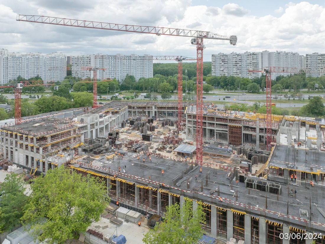 Ход строительства ЖК «Варшавские ворота» за Июнь 2024 г., фото №1